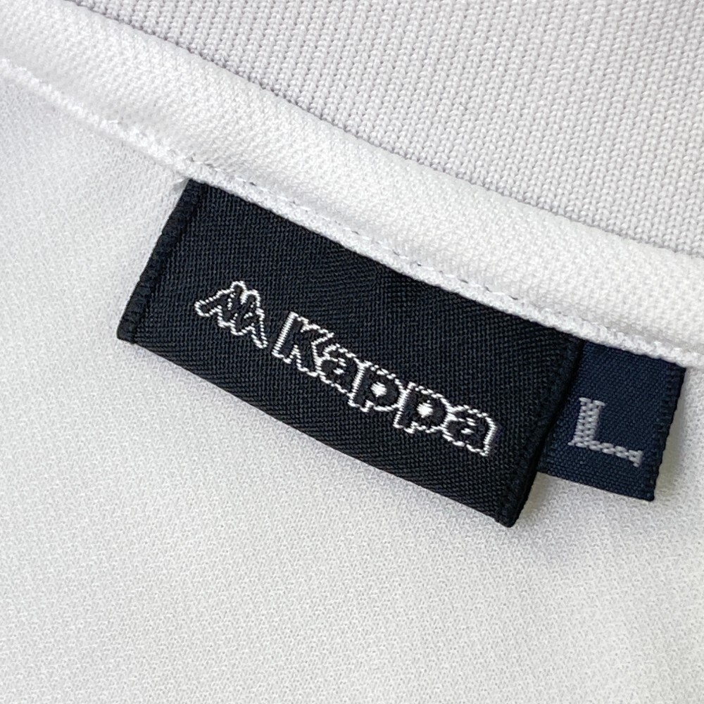 KAPPA GOLF カッパゴルフ 半袖ポロシャツ ヨット刺繍柄 ホワイト系 L [240101190018] ゴルフウェア メンズ_画像3