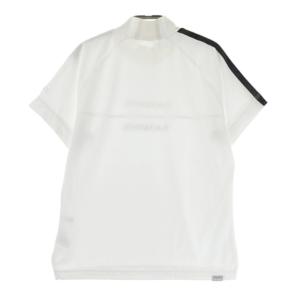 BLACK&WHITE ブラックアンドホワイト ハイネック 半袖Tシャツ ホワイト系 M [240101190363] ゴルフウェア レディース_画像2