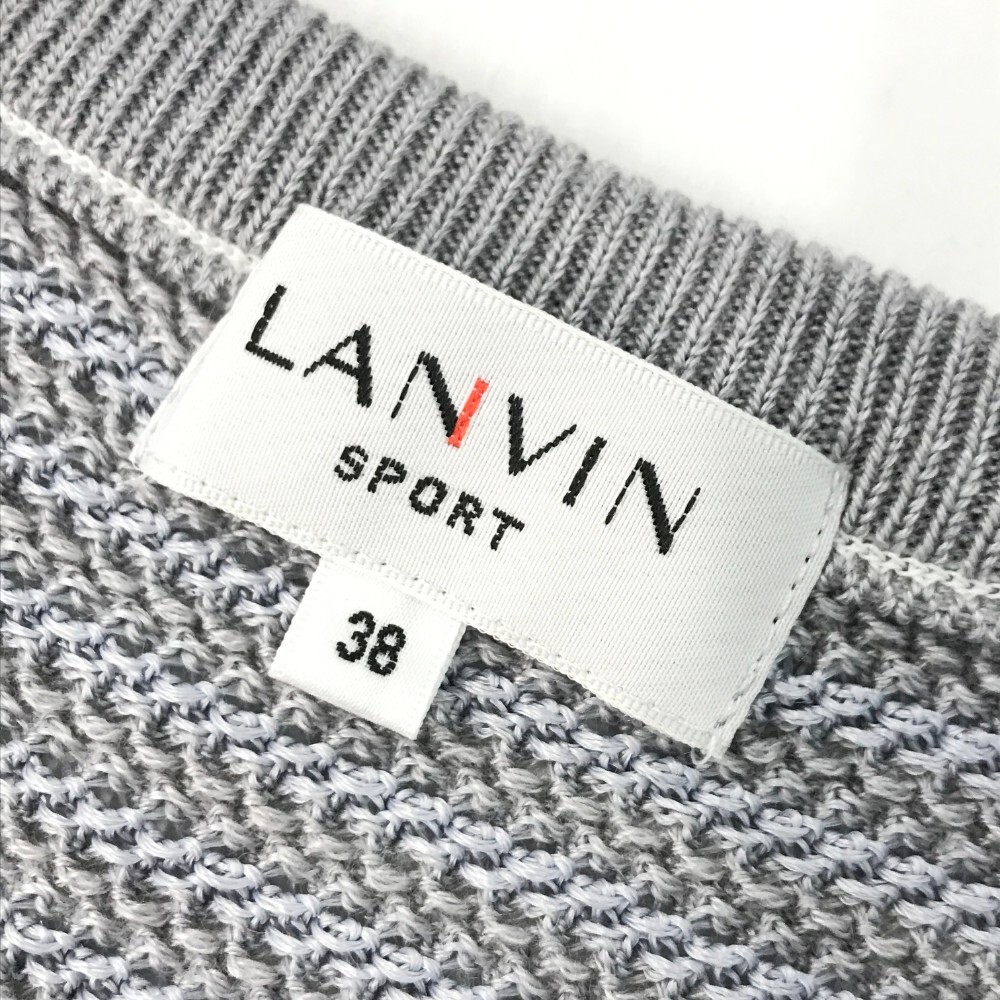 LANVIN SPORT ランバン スポール ニットベスト グレー系 38 [240101186949] ゴルフウェア メンズ_画像4