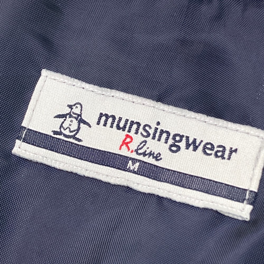 MUNSING WEAR マンシングウェア R.line フリースボア 切替 ジップジャケット ネイビー系 M [240101189782] ゴルフウェア メンズ_画像3