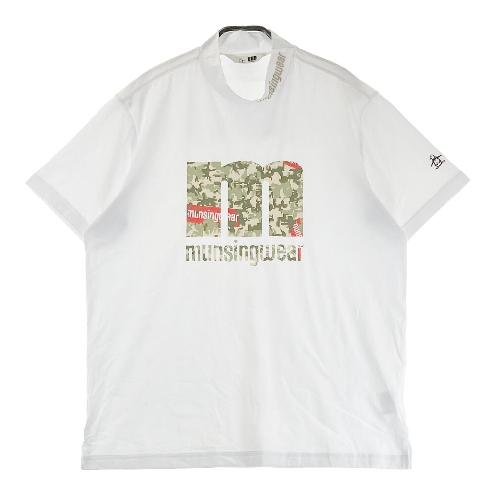 MUNSING WEAR マンシングウェア MEMQJA01 ハイネック 半袖Tシャツ ホワイト系 LL [240101192359] ゴルフウェア メンズ_画像1