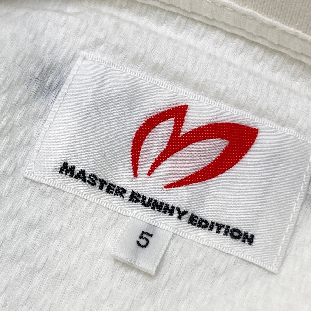 MASTER BUNNY EDITION マスターバニーエディション シアサッカー 半袖ポロシャツ ホワイト系 5 [240101182391] ゴルフウェア メンズ_画像3