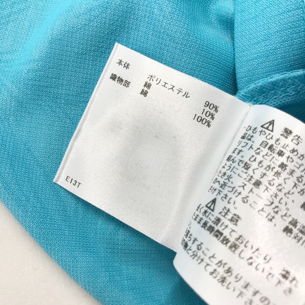 【1円】MUNSINGWEAR マンシングウェア 半袖ポロシャツ 総柄 ブルー系 M [240001928204] レディース_画像7