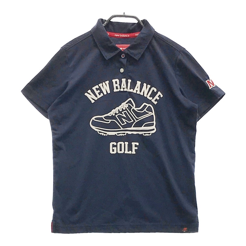 【1円】NEW BALANCE GOLF ニューバランスゴルフ 半袖ポロシャツ ネイビー系 1 [240001937939] レディース_画像1