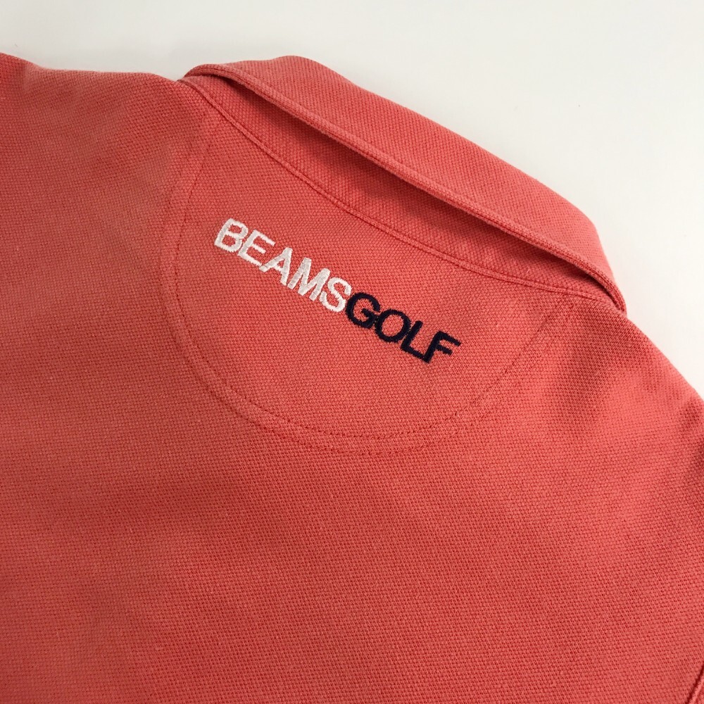 【1円】BEAMS GOLF ビームスゴルフ ノースリーブポロシャツ オレンジ系 M [240001938739] レディース_画像4