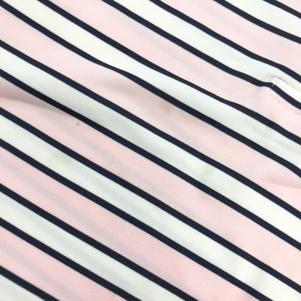 【1円】LE COQ GOLF ルコックゴルフ 半袖ポロシャツ ボーダー柄 ピンク系 M [240001953364] レディース_画像9