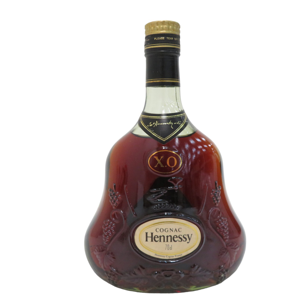 【未開栓】Hennessy ヘネシー COGNAC X.O クリアボトル 金キャップ 700ml 40% 古酒 [240003000859]_画像1