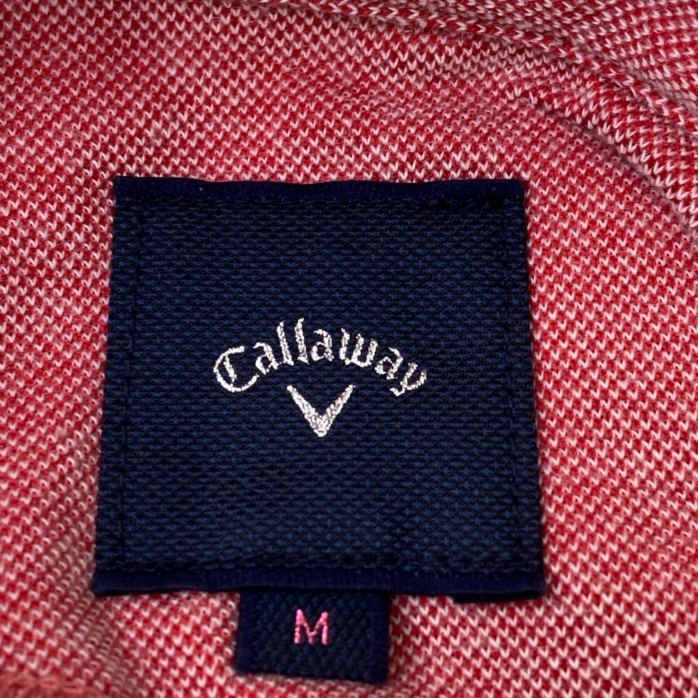 CALLAWAY キャロウェイ 半袖 ポロシャツ レッド系 M [240101193075] ゴルフウェア レディース_画像3