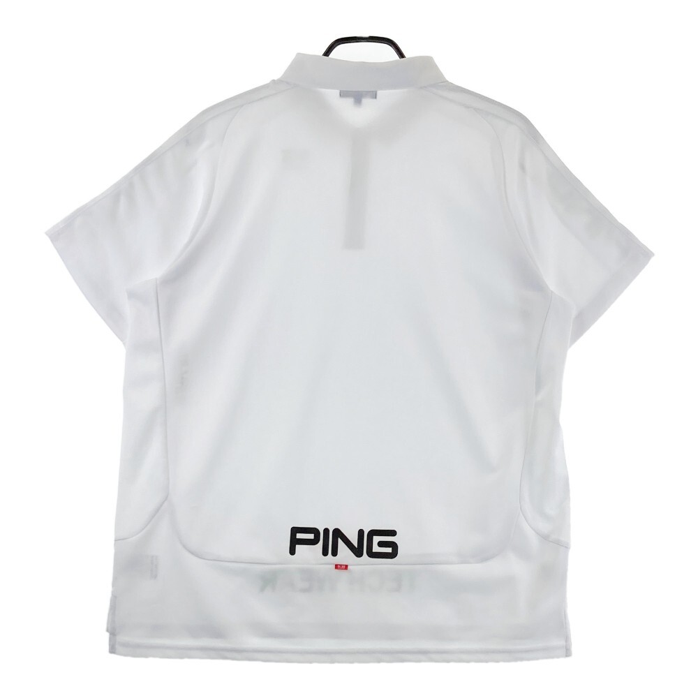 PING ピン 2023年モデル 半袖ポロシャツ ホワイト系 LL [240101193350] ゴルフウェア メンズ_画像2