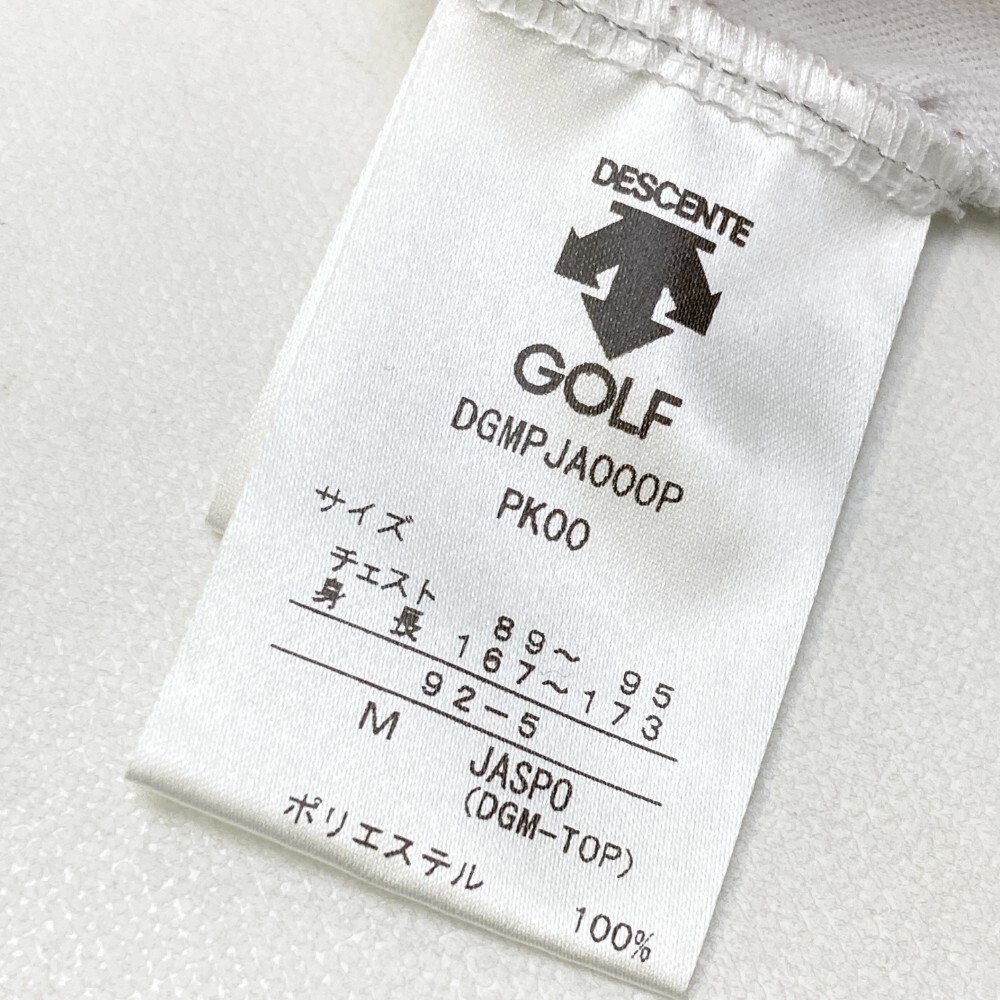 DESCENTE GOLF デサントゴルフ 半袖ポロシャツ ピンク系 M [240101193938] ゴルフウェア メンズ_画像4