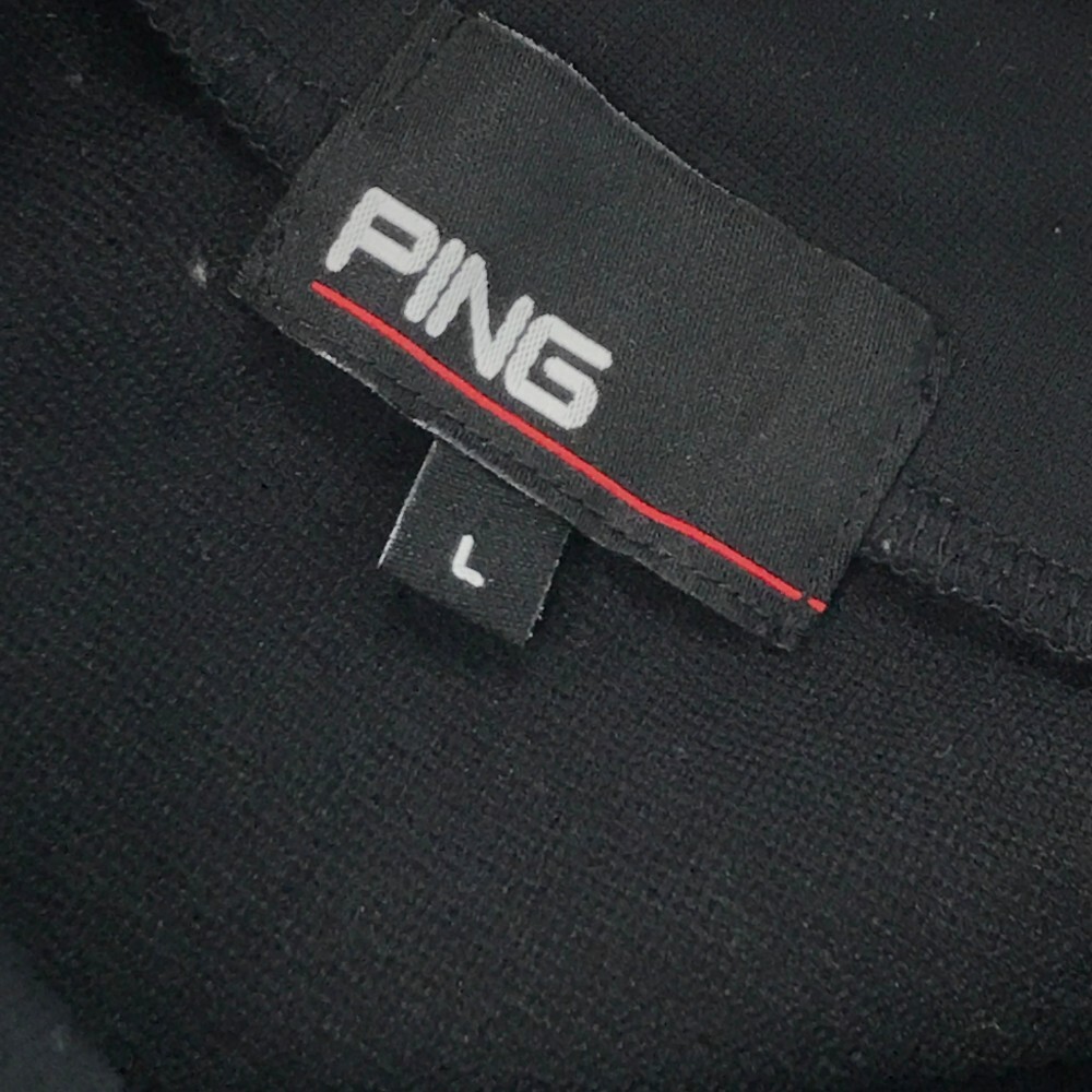 PING ピン 2022年モデル ハイネック 長袖Tシャツ ブラック系 L [240101192511] ゴルフウェア メンズ_画像5