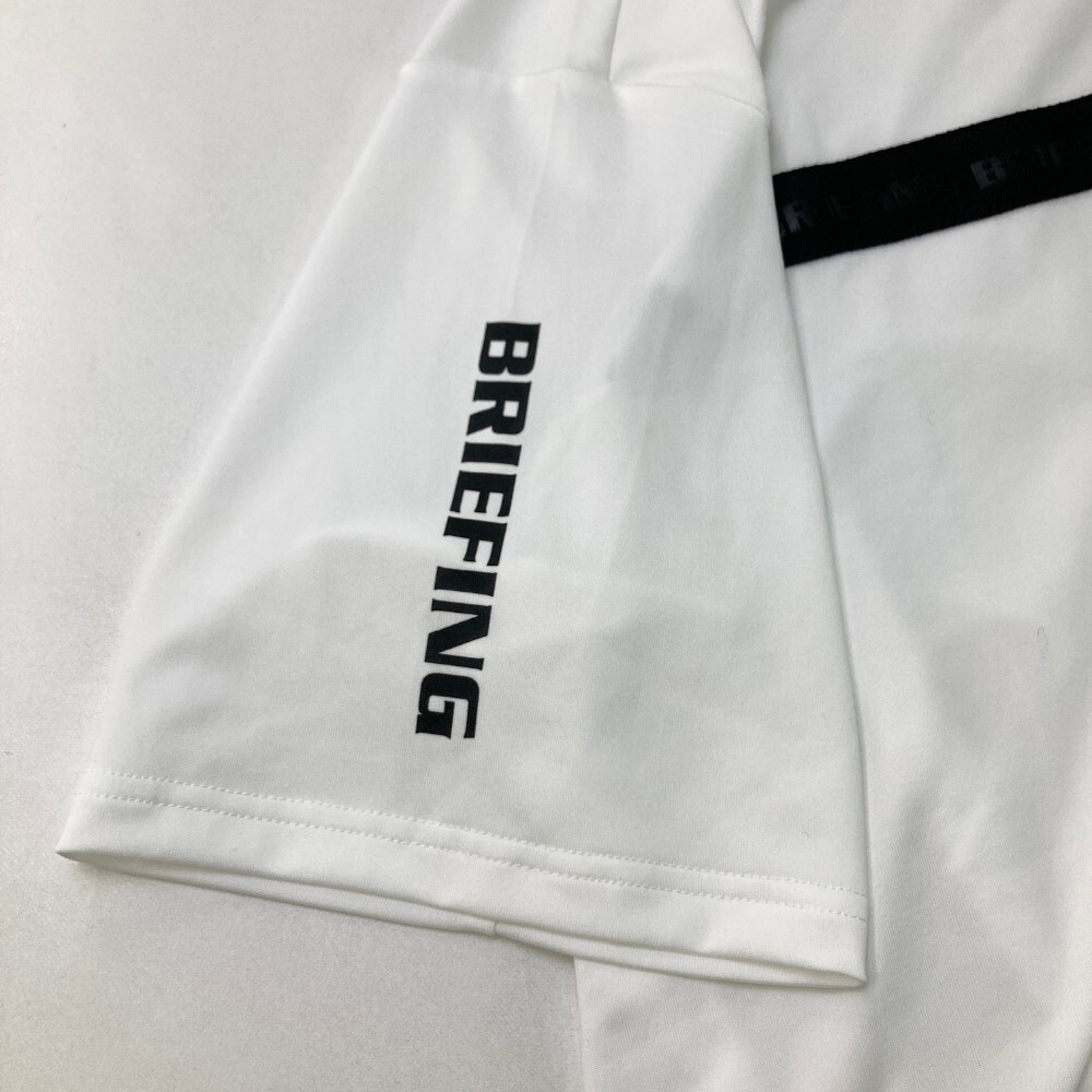 BRIEFING GOLF ブリーフィング 2024年モデル ハイネック 半袖Tシャツ ホワイト系 XL [240101187876] ゴルフウェア メンズ_画像4