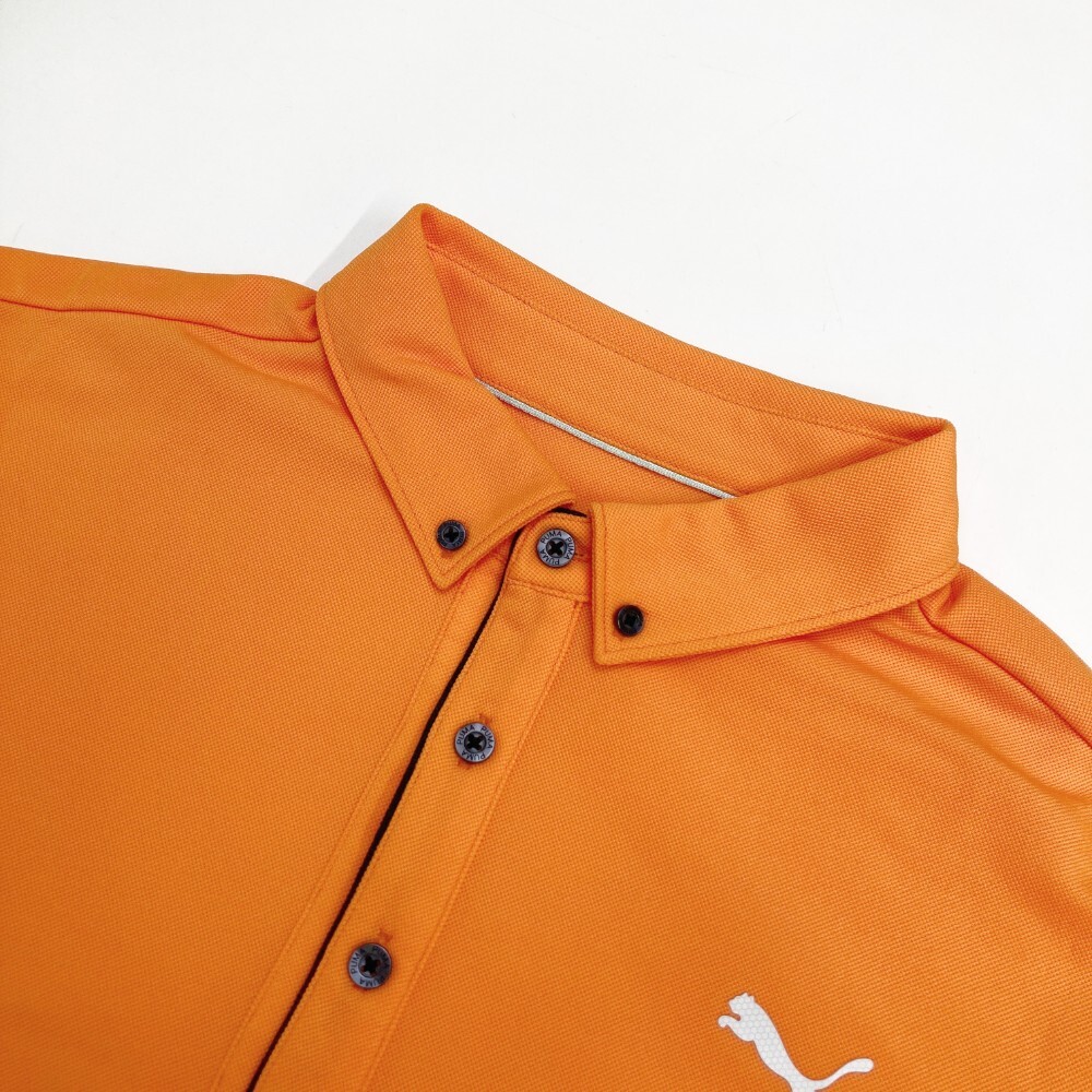 PUMA GOLF プーマゴルフ 半袖ポロシャツ オレンジ系 XXL [240101194261] ゴルフウェア メンズ_画像3