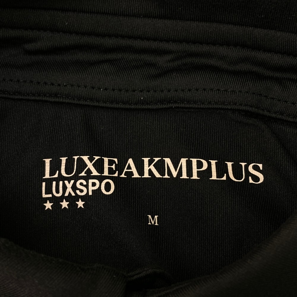 LUXEAKMPLUS(SS) リュクスエイケイエムプラス 半袖ポロシャツ ブラック系 M [240101191064] ゴルフウェア メンズ_画像3