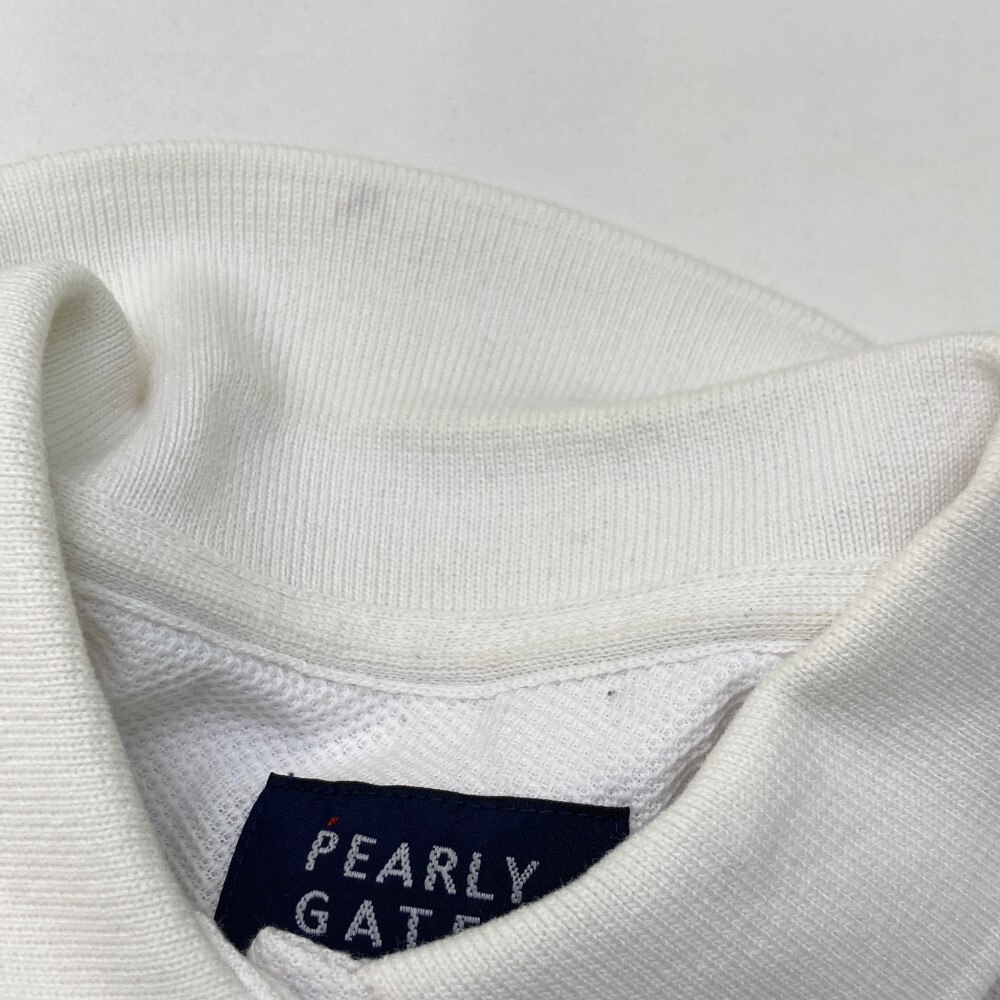 【1円】PEARLY GATES パーリーゲイツ 2022年モデル 半袖ポロシャツ 総柄 ホワイト系 1 [240101169710] レディース_画像6