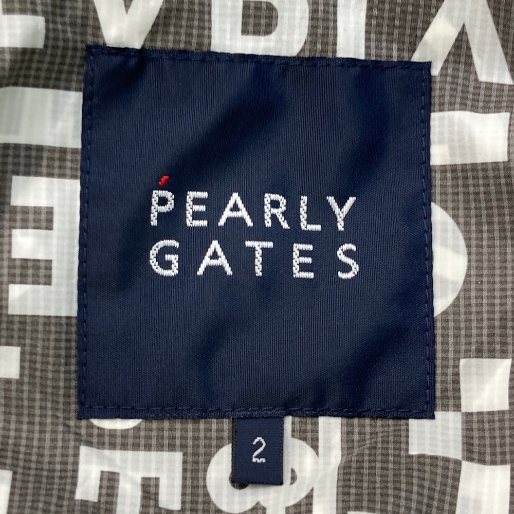 PEARLY GATES パーリーゲイツ ナイロン ジップパーカー ロゴ 総柄 ブラック系 2 [240101196646] ゴルフウェア レディース_画像3