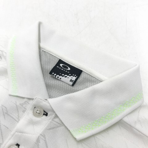 [1 иен ]OAKLEY Oacley рубашка-поло с коротким рукавом общий рисунок оттенок белого M [240101007433] мужской 