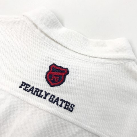 【1円】PEARLY GATES パーリーゲイツ 半袖ポロシャツ ボタンダウン ホワイト系 2 [240101018904] レディースの画像4