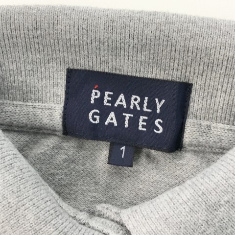 【1円】PEARLY GATES パーリーゲイツ 半袖ポロシャツ グレー系 1 [240101023535] レディース_画像5