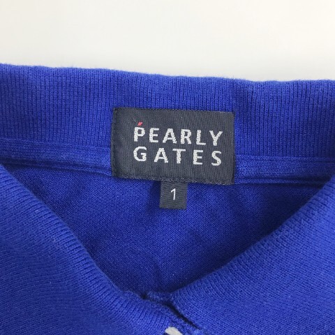 【1円】PEARLY GATES パーリーゲイツ 半袖ポロシャツ ワッペン ブルー系 1 [240101023802] レディースの画像4