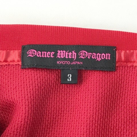 【1円】DANCE WITH DRAGON ダンスウィズドラゴン 半袖ポロシャツ レッド系 3 [240101024491] レディースの画像5