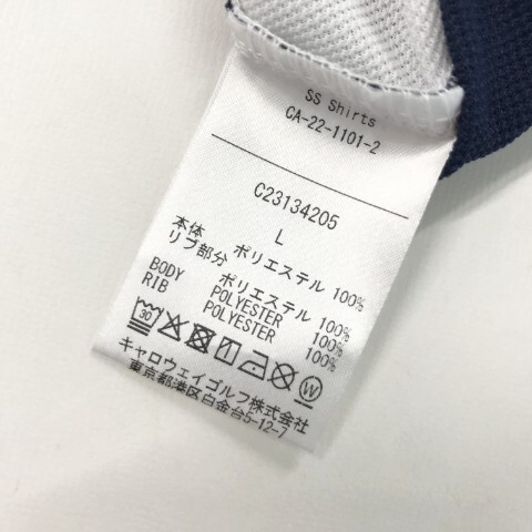 【1円】CALLAWAY キャロウェイ 2023年モデル 半袖ポロシャツ ホワイト系 L [240101024903] レディースの画像5