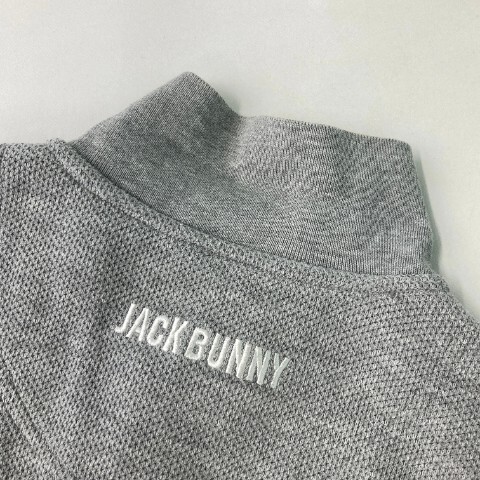 【1円】JACK BUNNY ジャックバニー 長袖ポロシャツ グレー系 3 [240101074765] メンズの画像4