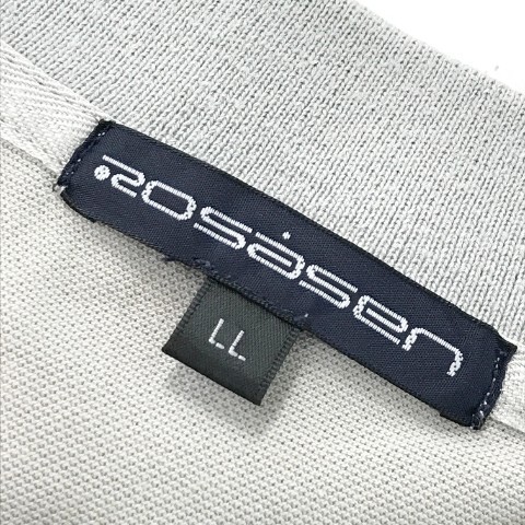 【1円】ROSASEN ロサーセン 半袖ポロシャツ グレー系 LL [240001978837] メンズ_画像4