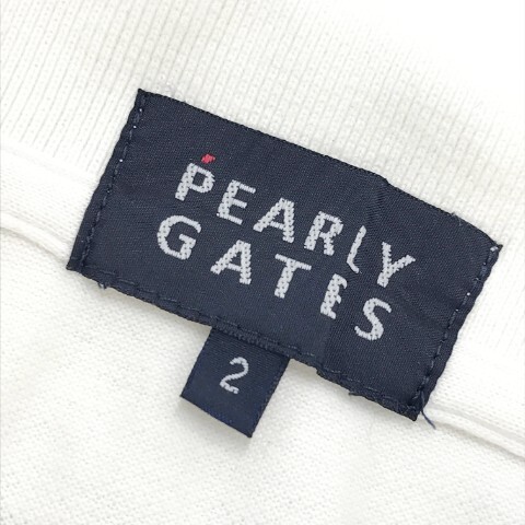 【1円】PEARLY GATES パーリーゲイツ 055-260868 半袖ポロシャツ ホワイト系 2 [240001989970] レディース_画像5