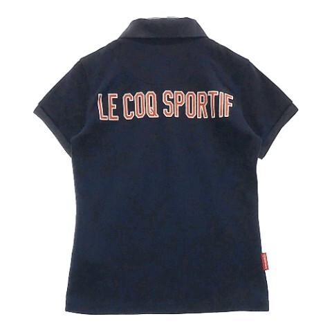 [1 иен ]LE COQ GOLF Le Coq Golf рубашка-поло с коротким рукавом темно-синий серия S [240001993379] женский 