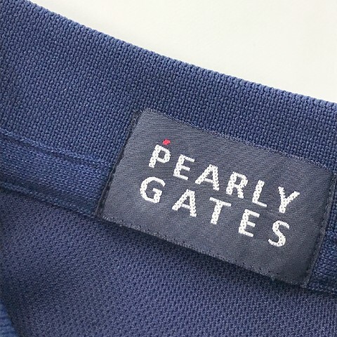 【1円】PEARLY GATES パーリーゲイツ 半袖ポロシャツ ネイビー系 0 [240001994616] レディース_画像7
