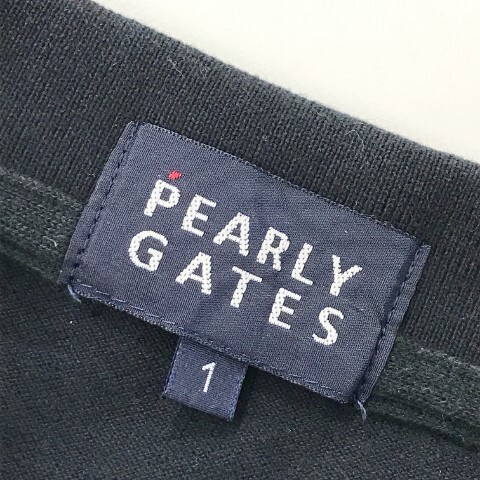 【1円】PEARLY GATES パーリーゲイツ 半袖ポロシャツ ワッペン ネイビー系 1 [240001994899] レディース_画像5