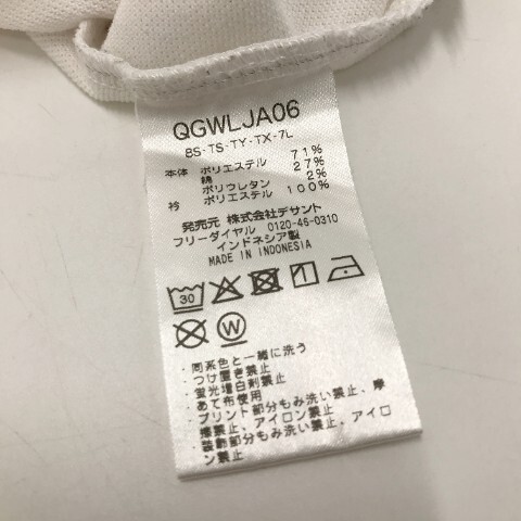 [1 иен ]LE COQ GOLF Le Coq Golf рубашка-поло с коротким рукавом оттенок белого L [240001995404] женский 