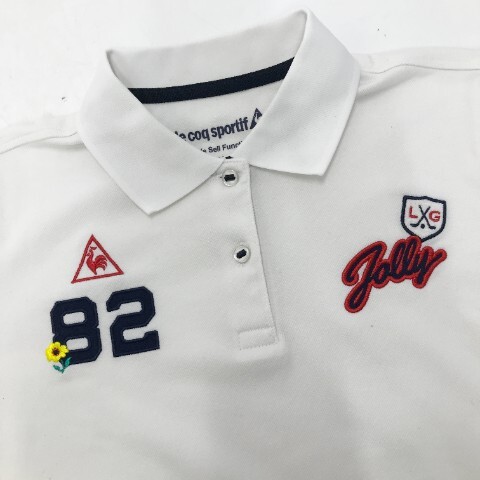 【1円】LE COQ GOLF ルコックゴルフ 半袖ポロシャツ ホワイト系 L [240001995404] レディース_画像3