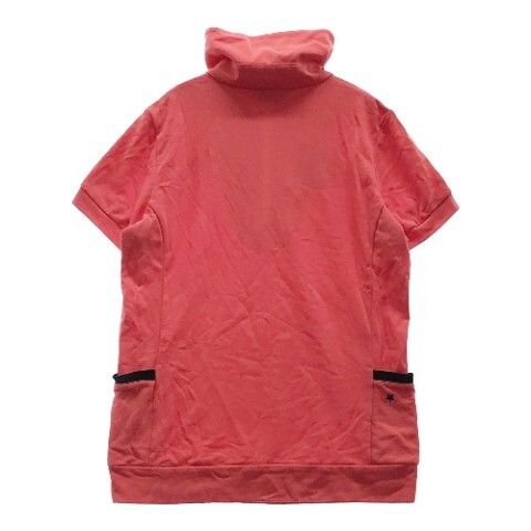 【1円】MUNSINGWEAR マンシングウェア ハーフジップ 半袖ポロシャツ ピンク系 L [240001995956] レディース_画像2