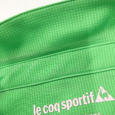 [1 иен ]LE COQ GOLF Le Coq Golf рубашка-поло с коротким рукавом вышивка оттенок зеленого M [240001997706] женский 