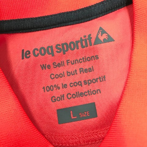 【1円】LE COQ GOLF ルコックゴルフ 半袖ポロシャツ レッド系 L [240001998269] レディース_画像4