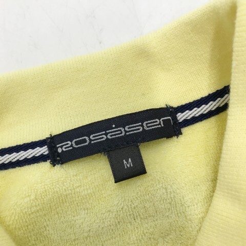 【1円】ROSASEN ロサーセン 半袖ポロシャツ パイル地 イエロー系 M [240001998952] レディース_画像4