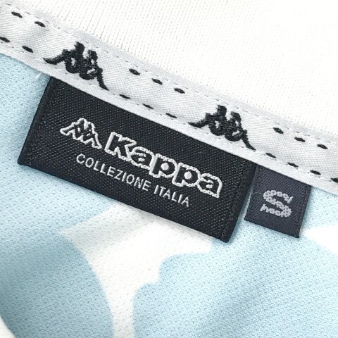 【1円】KAPPA GOLF カッパゴルフ 半袖ポロシャツ 総柄 ブルー系 S [240101004067] レディース_画像5