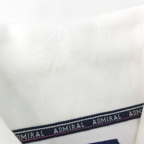 【1円】ADMIRAL アドミラル 2021年モデル 半袖 ポロシャツ 総柄 ホワイト系 L [240101009929] レディース_画像6