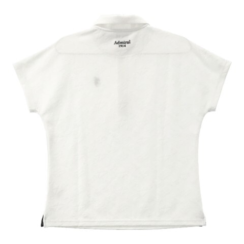 【1円】ADMIRAL アドミラル 2021年モデル 半袖 ポロシャツ 総柄 ホワイト系 L [240101009929] レディース_画像2