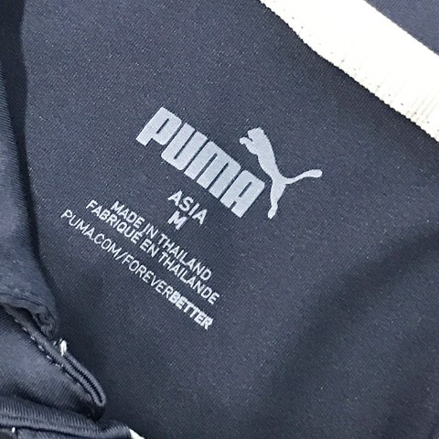 【1円】PUMA GOLF プーマゴルフ 半袖ポロシャツ ボーダー柄 ネイビー系 M [240101013235] メンズ_画像4