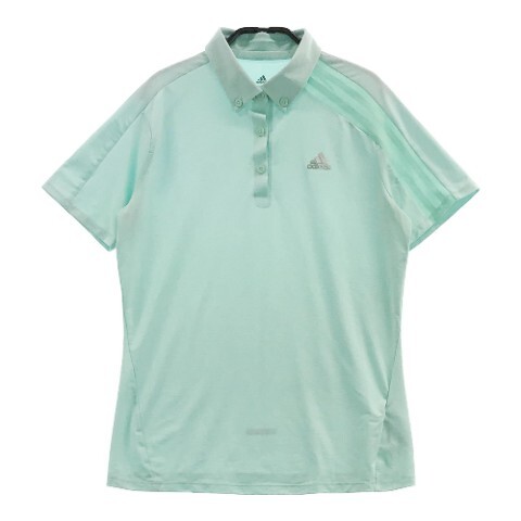 【1円】ADIDAS GOLF アディダスゴルフ 半袖ポロシャツ ブルー系 L [240101018228] レディース_画像1