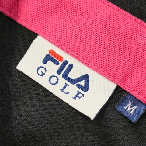 【1円】FILA GOLF フィラゴルフ 半袖ポロシャツ ブラック系 M [240101020156] レディース_画像4