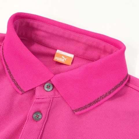 [1 jpy ]PUMA GOLF Puma Golf polo-shirt with short sleeves pink series L [240101022618] men's 
