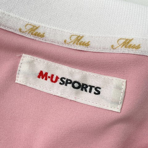 【1円】MU SPORTS エムユースポーツ 2022年モデル 半袖ポロシャツ ピンク系 [240101064521] レディース_画像5