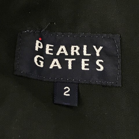 【1円】PEARLY GATES パーリーゲイツ ストレッチパンツ スカルバニー刺繍 総柄 ネイビー系 2 [240101018350] レディース_画像4