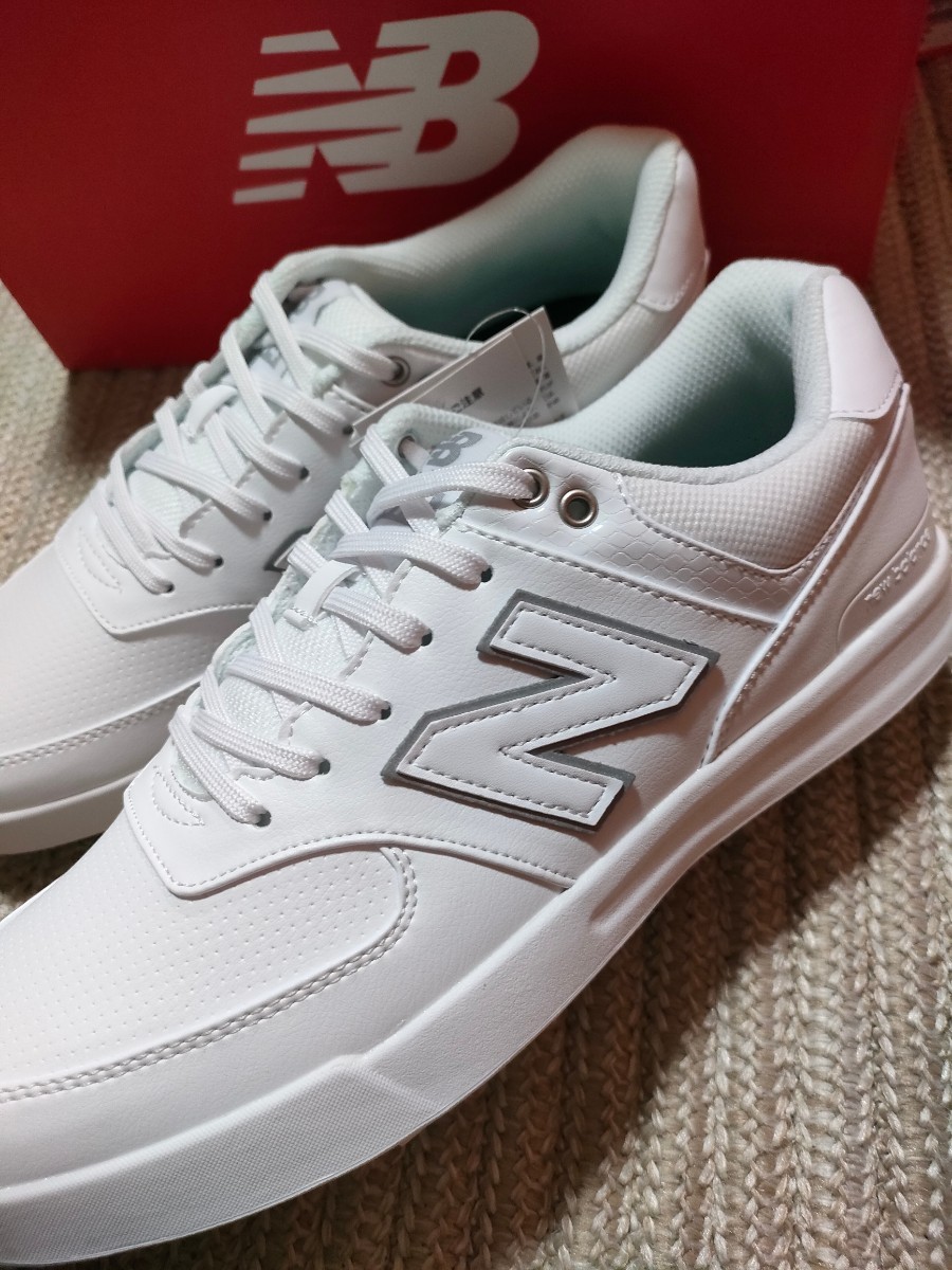 新品 定価15400 New Balance ゴルフシューズ UGC574JF 27.5cm ホワイト 白 ニューバランス スパイク メンズ ゴルフ 574_画像4