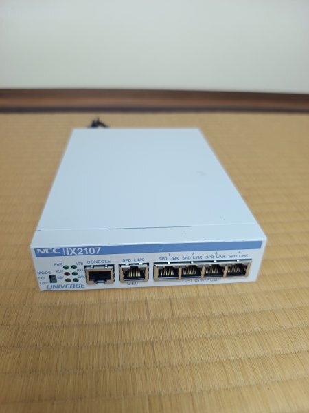 NEC VPN対応高速アクセスルータ UNIVERGE IX2107 引上げ品 初期 NEC VPN対応高速アクセスルータ UNIVERGE IX2107 引上げ品 初期