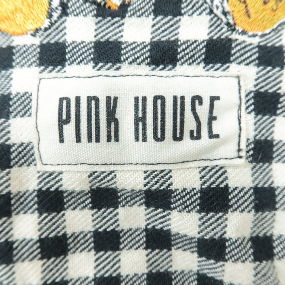 PINK HOUSE Pink House *... ..... симпатичный! ведро type ручная сумка большая сумка плечо 2way белый × чёрный серия k2602
